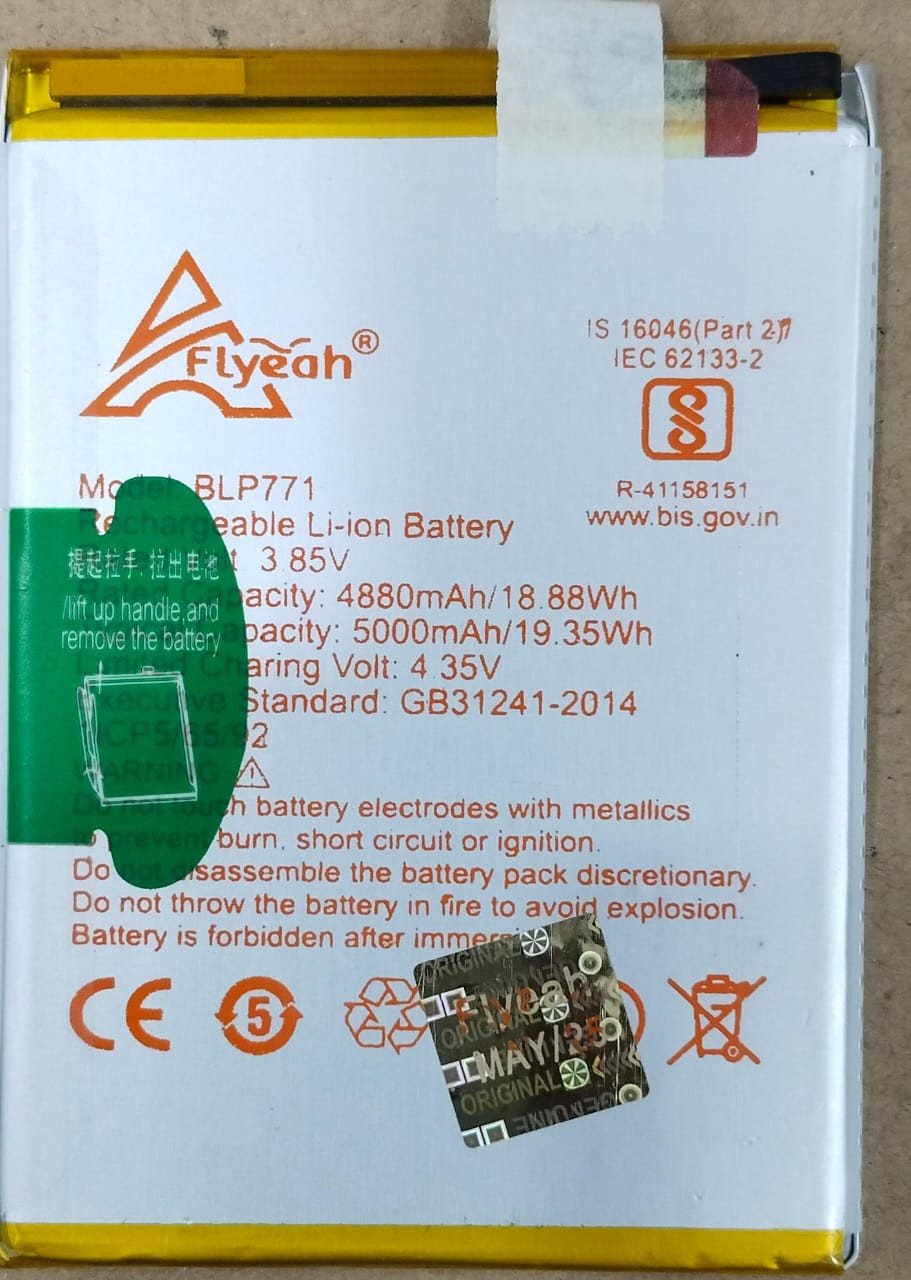 Battery For Realme 6i RMX2040 (BLP771) 4880mAh Capacity with 3 month waranty