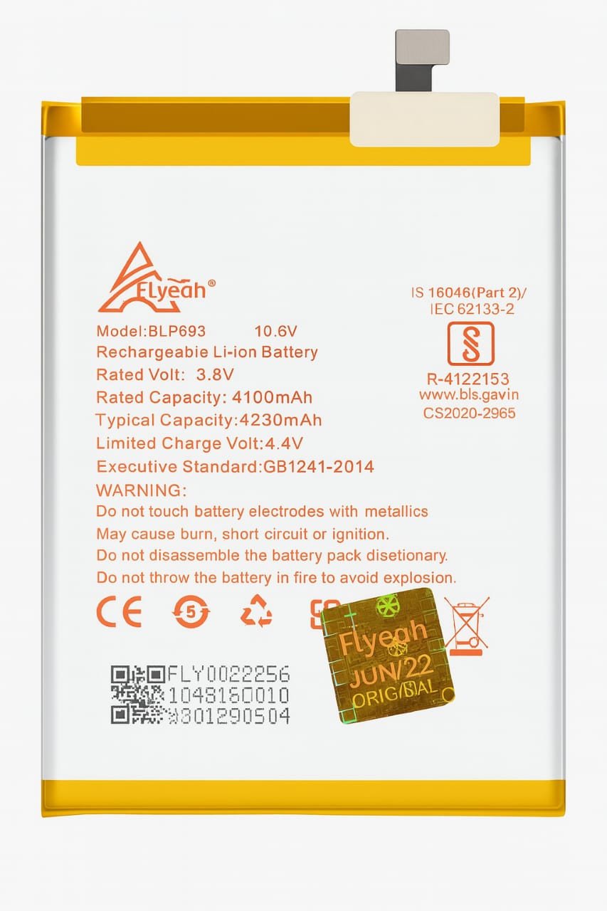 Battery for Realme 3/3i  BLP693-4230mAh Compatible with Realme 3, 3i, RMX1821-RMX1822-RMX1825-RMX1827