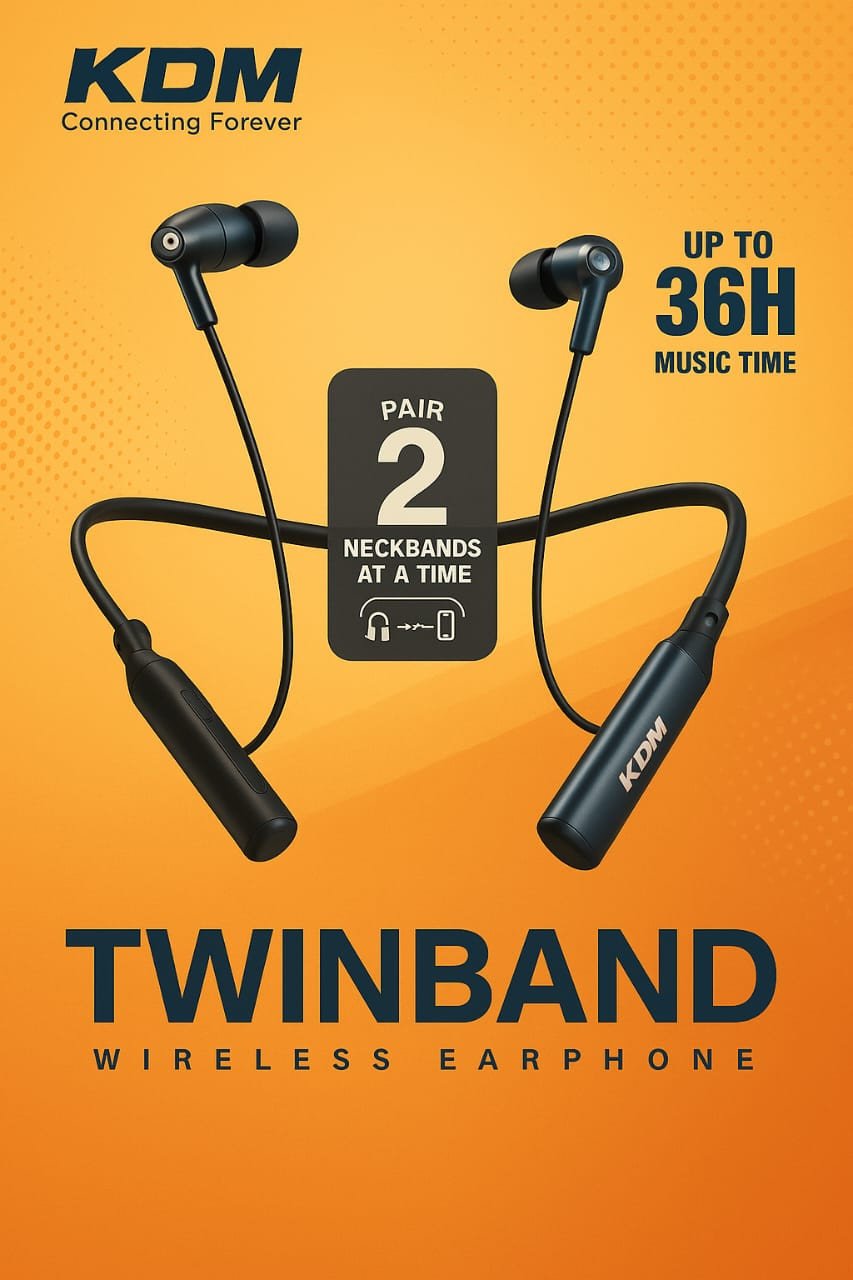 KDM A2 TwinBand Wireless Earphone